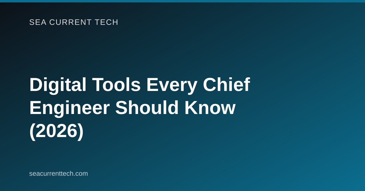Onboard Engineer Tools: 8 Apps for Ship Work